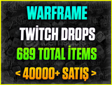 ⭐️Warframe Twitch Drops❤️689 Total İtems❤️