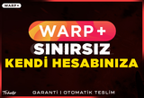 WARP+ PLUS |✅SINIRSIZ KEY (PC/MOBİL) 5 CİHAZ!