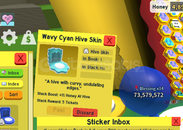 Wavy Cyan hive skin