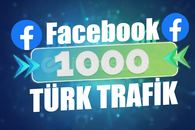 Web Sitenize 1.000 Gerçek Türk Trafik FACEBOOK