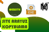 WEBSİTE ARAYÜZ KOPYALAMA