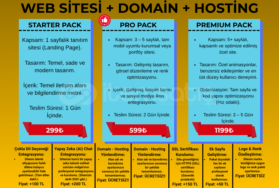 ✅WEBSİTESİ + DOMAİN LOGO ÜCRETSİZ! ✅WEBSİTESİ + DOMAİN LOGO ÜCRETSİZ!