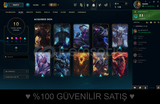 WEST, 10 SUPER SKINLI, MMR'I GUZEL LOL HESABI!!