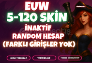✨[WEST] İNAKTİF 5-120 SKIN LOL RANDOM HESAP✨