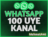 Whatsapp 100 Kanal Üye - Anlık
