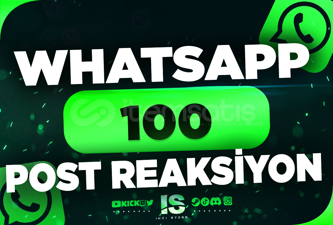 ⭐Whatsapp 100 Post Reaksiyon | HIZLI⭐ ⭐Whatsapp 100 Post Reaksiyon | HIZLI⭐