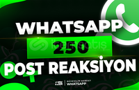 ⭐Whatsapp 250 Post Reaksiyon | HIZLI⭐