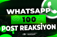 ⭐Whatsapp 100 Post Reaksiyon | HIZLI⭐