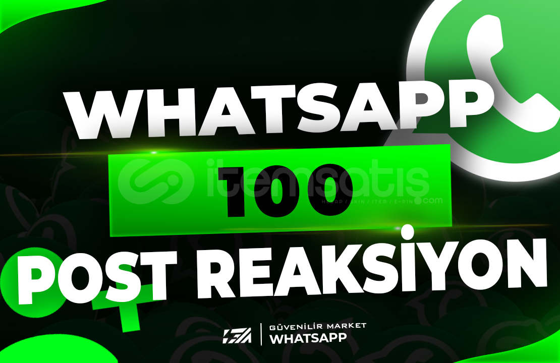 ⭐Whatsapp 100 Post Reaksiyon | HIZLI⭐ ⭐Whatsapp 100 Post Reaksiyon | HIZLI⭐