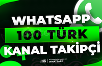 ⭐Whatsapp 100 Türk Kanal Takipçi | HIZLI⭐