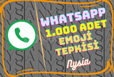 WhatsApp - 1.000 Adet Emoji Tepkisi ⭐