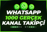 Whatsapp 1000 Gerçek Kanal Takipçi | HIZLI