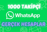 WHATSAPP 1000 KANAL TAKİPÇİ