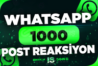 ⭐Whatsapp 1000 Post Reaksiyon | HIZLI⭐