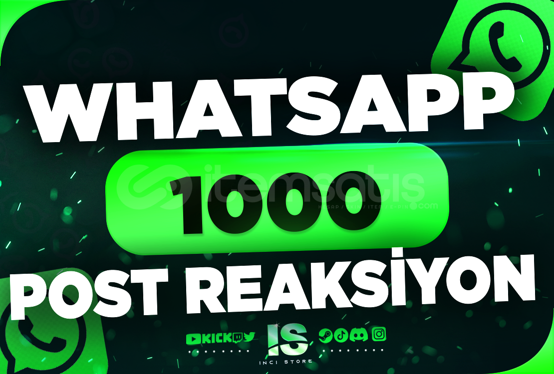 ⭐Whatsapp 1000 Post Reaksiyon | HIZLI⭐ ⭐Whatsapp 1000 Post Reaksiyon | HIZLI⭐