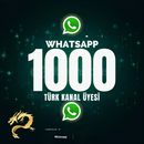 ⭐️Whatsapp 1000 Türk Kanal Üyesi ⭐