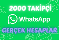 WHATSAPP 2000 KANAL TAKİPÇİ