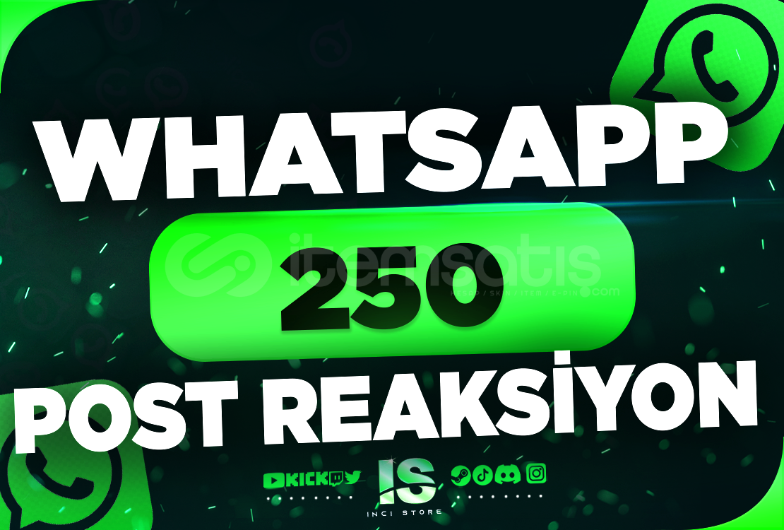 ⭐Whatsapp 250 Post Reaksiyon | HIZLI⭐ ⭐Whatsapp 250 Post Reaksiyon | HIZLI⭐