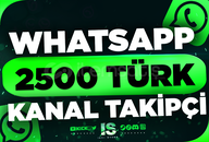 ⭐Whatsapp 2500 Türk Kanal Takipçi | HIZLI⭐