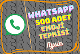 WhatsApp - 500 Adet Emoji Tepkisi ⭐