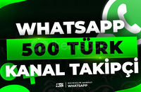⭐Whatsapp 500 Türk Kanal Takipçi | HIZLI⭐