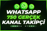 Whatsapp 750 Gerçek Kanal Takipçi | HIZLI