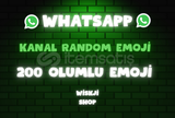 ⭐️WHATSAPP KANAL GÖNDERİ 200 OLUMLU EMOJİ ⭐️