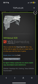 Whiteout kilt kaçmaz