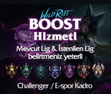 Wildrift elo boost, e-sporcu ekip