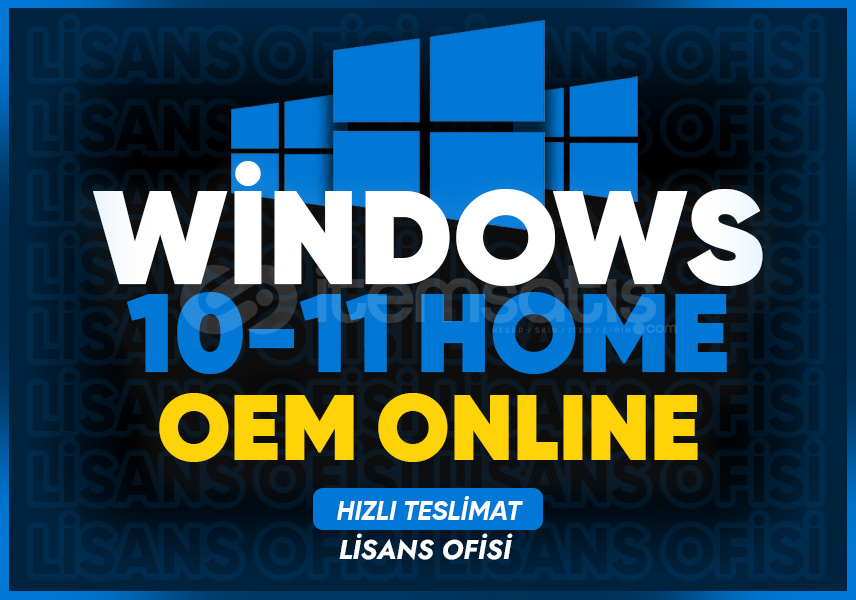 Windows 10/11 Home - OEM Online Lisans Windows 10/11 Home - OEM Online Lisans