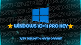 WİNDOWS 10+11 PRO KEY %100 ÇALIŞIR