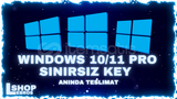 ⭐ Windows 10/11 Pro Key [Anında Teslimat] 