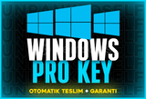 Windows 10/11 Pro Key + Çalışan Tek Key