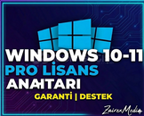 ✅WİNDOWS 10/11 PRO KEY | OTO TESLİM | GARANTİ✅