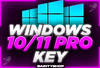 ⭐Windows 10/11 Pro Key | Sınırsız+Anlık✅