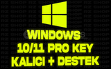 ⭐ WİNDOWS 10/11 PRO KEY SINIRSIZ + GARANTİ