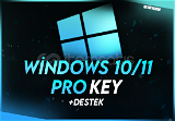 Windows 10/11 Pro Key Sınırsız + Garanti