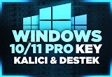 Windows 10/11 Pro Key Sınırsız & Garanti