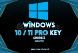 WİNDOWS 10/11 PRO KEY SINIRSIZ GARANTİLİ