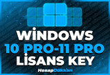 ⭐️WİNDOWS 10/11 PRO KEY + ✅ SORUNSUZ⭐️