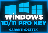 WİNDOWS 10/11 PRO KEY + SORUNSUZ & DESTEK