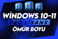 ⭐Windows 10/11 Pro Key - Ömür Boyu ✅⭐