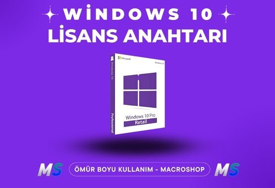 Windows 10 Pro Lisans Anahtarı | RETAIL