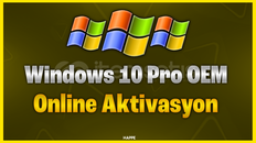 Windows 10 pro oem lisans anahtarı