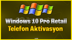 Windows 10 pro retail lisans anahtarı