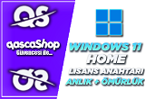 Windows 11 Home Dijital Lisans Anahtarı ÖMÜRLÜK