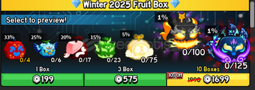 Winter 2025 Fruit Box 3 Boxes - Blox Fruits