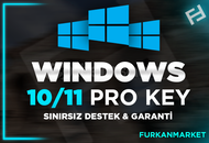 ⭐WlNDOWS 10 PRO/11 PRO KEY SINIRSIZ+GARANTİLİ⭐