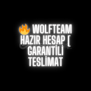 Wolfteam Hazır Hesap Garantili Teslimat