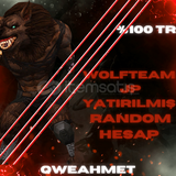 WOLFTEAM JP GARANTİ U VİP+ RANDOM HESAP! 